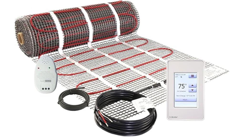 30 sqft radiant floor heating