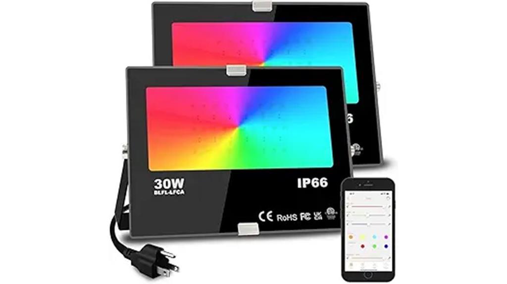 30w color changing floodlight