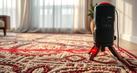 accurate laser rug placement