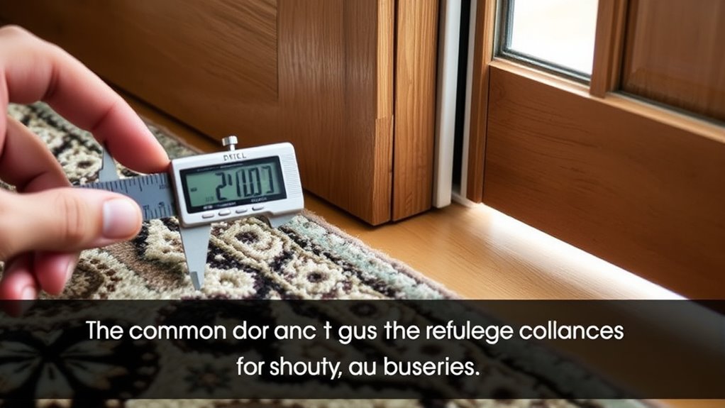 adjust rug and door clearance