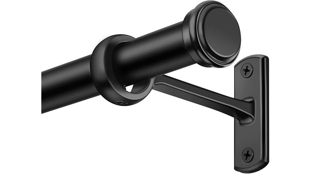 adjustable 1 inch curtain rods