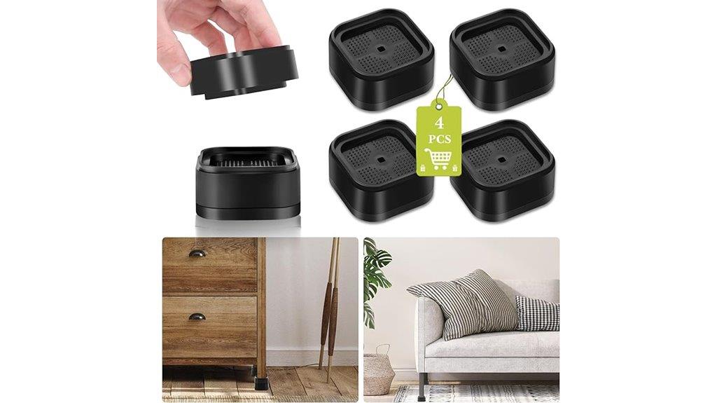 adjustable 1 inch furniture risers