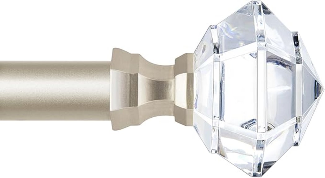 adjustable curtain rod length