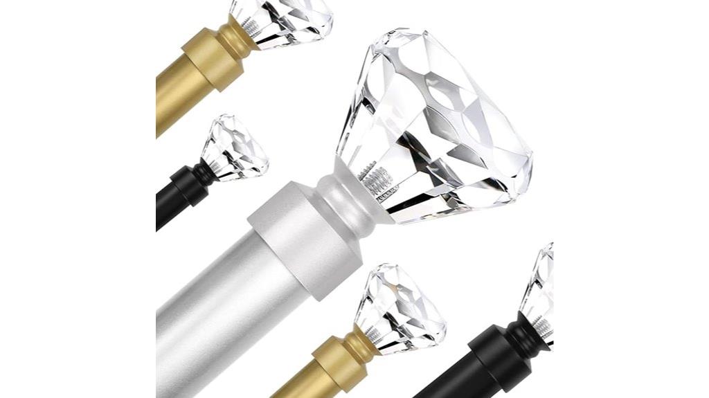 adjustable curtain rod pack
