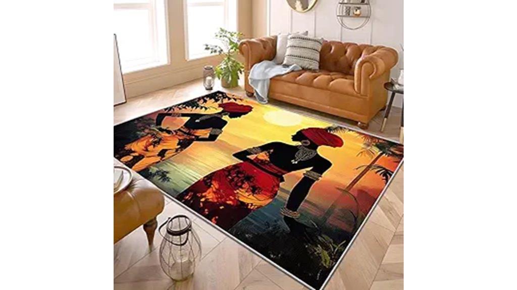 african women rug decor