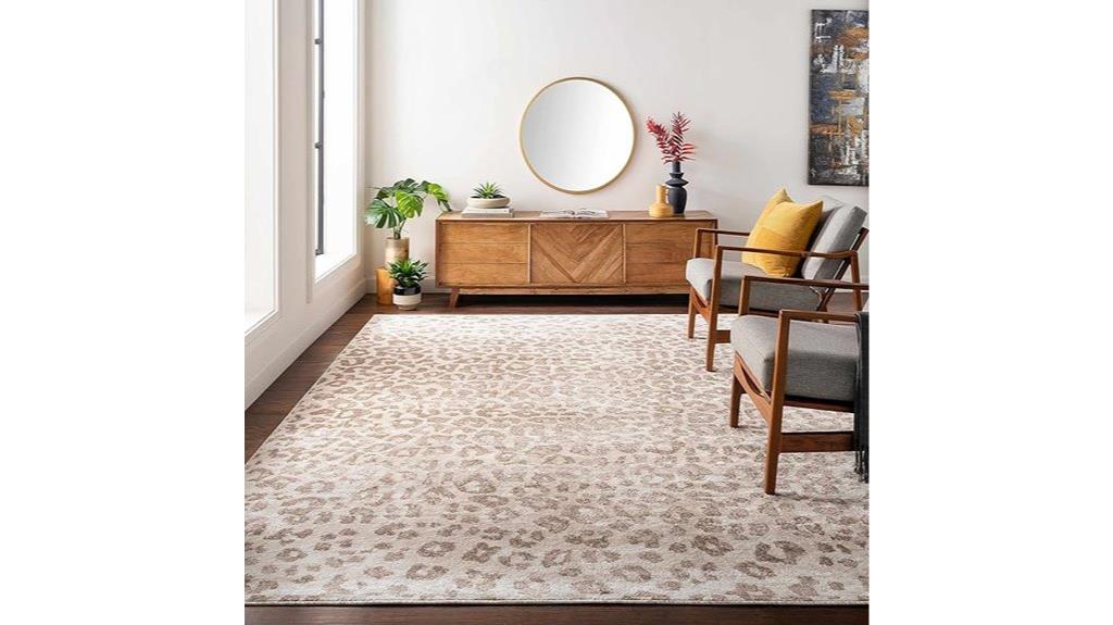 animal print rug 8x10