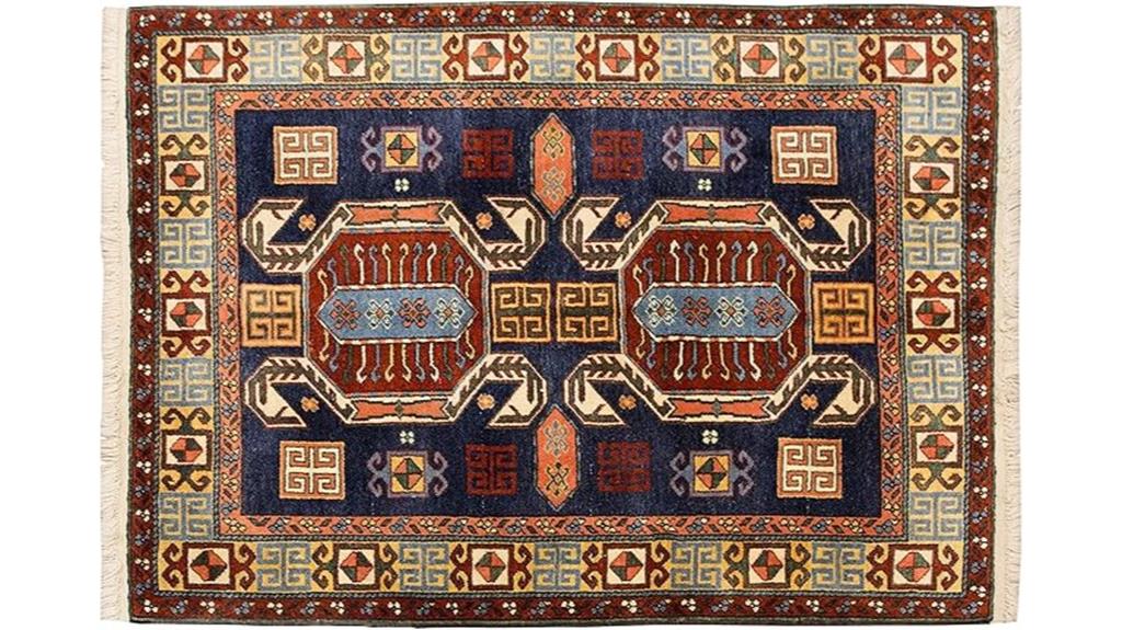 antique caucasian handmade rug