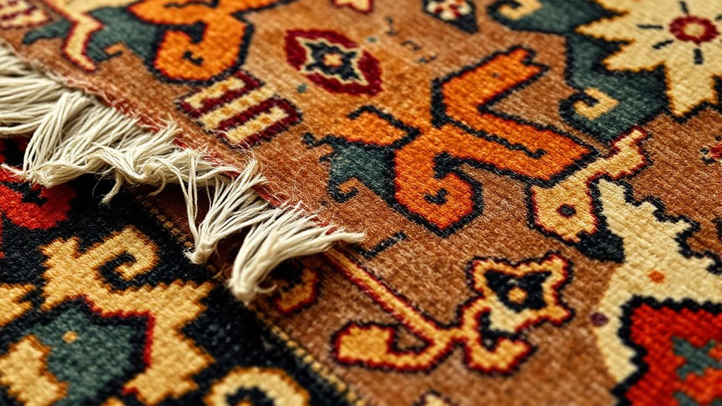 antique rug wear comparison