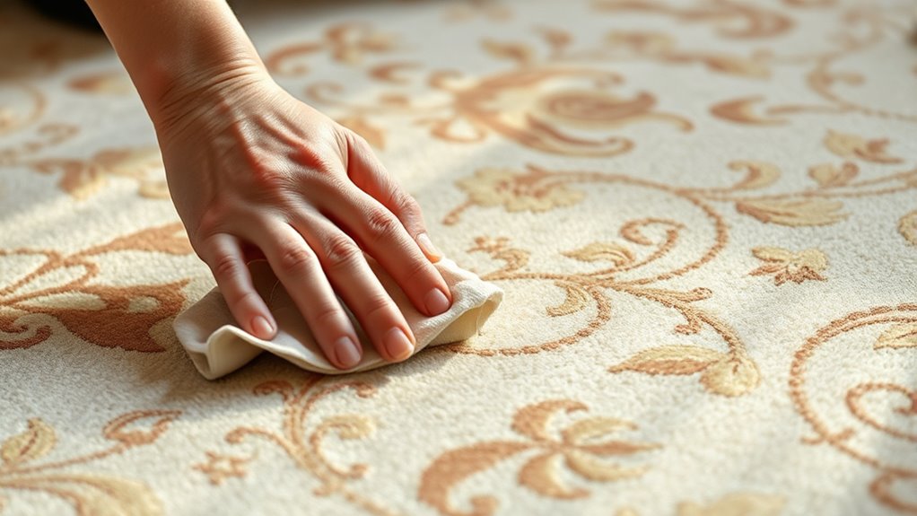 apply solution carefully and precisely