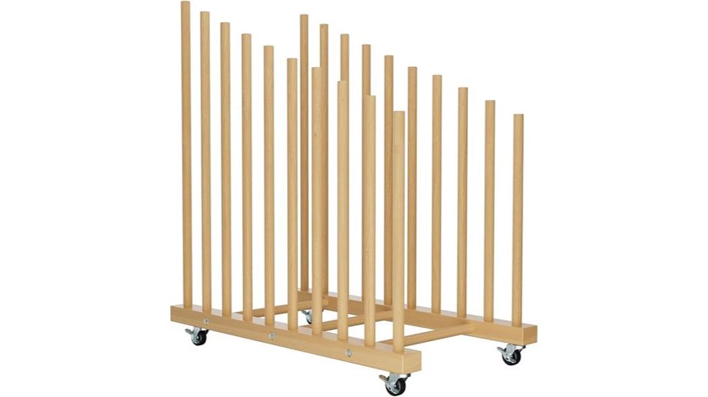 art supplies storage rack
