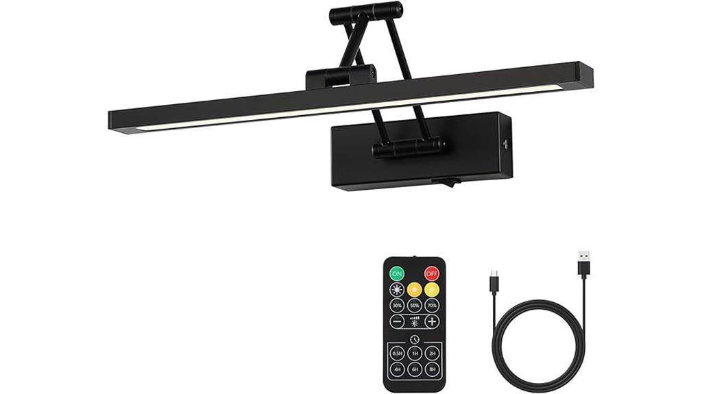 battery operated dimmable picture light