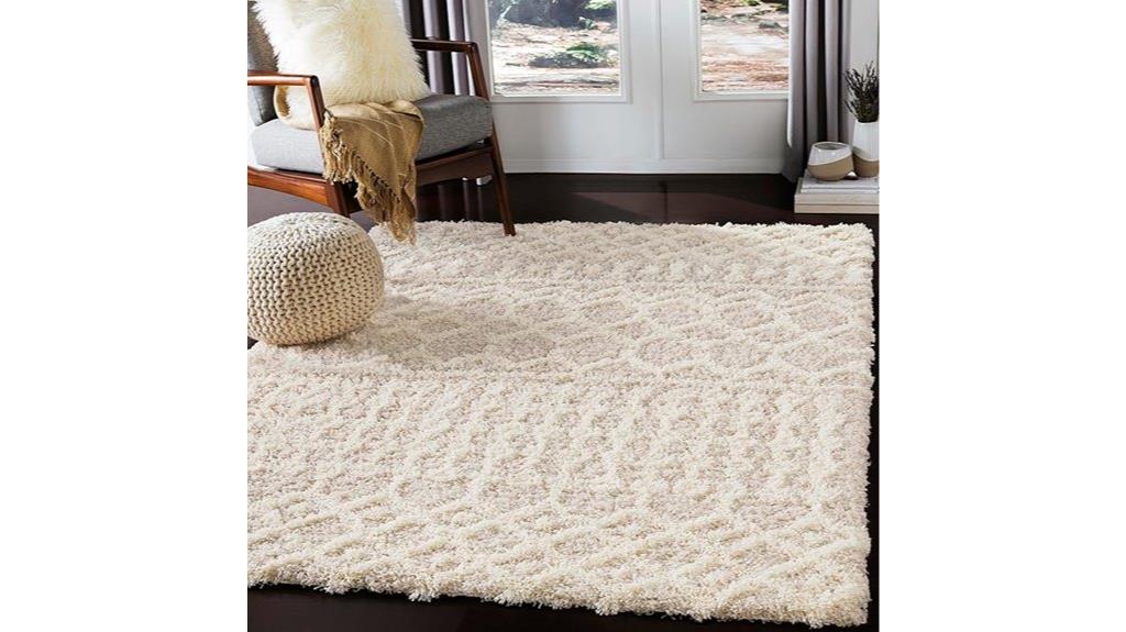 beige moroccan shag rug