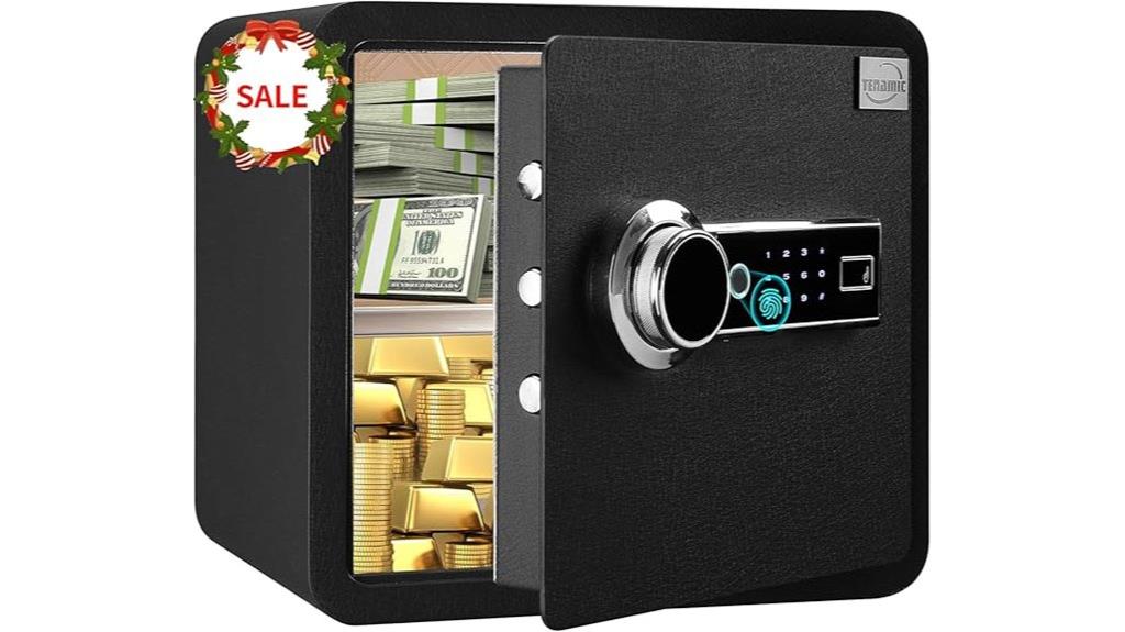 biometric safe with light