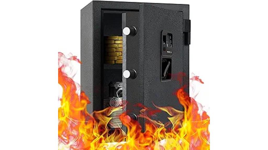 biometric steel safe dimensions