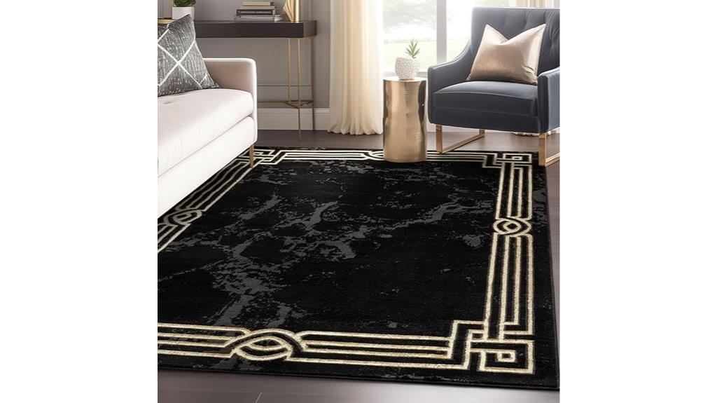 black gold marble border