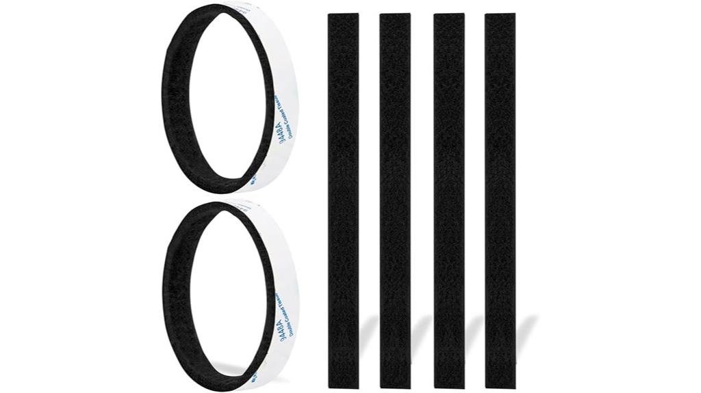 black self adhesive felt strips