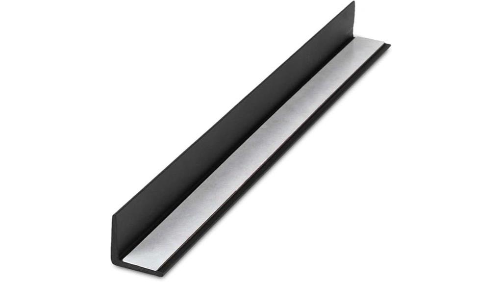 black styrene angle moulding