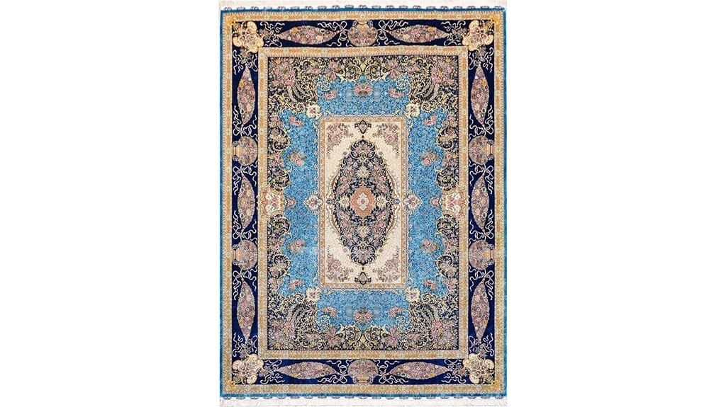 blue handmade oriental rug