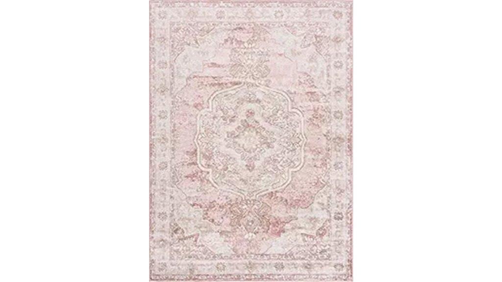 blush pink oriental rug