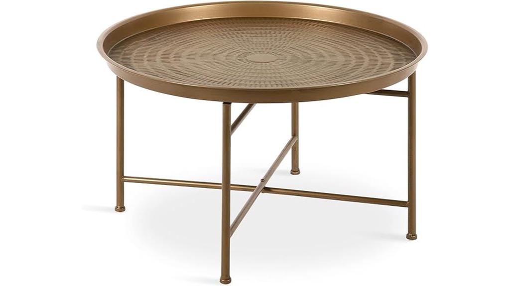 boho chic metal tray