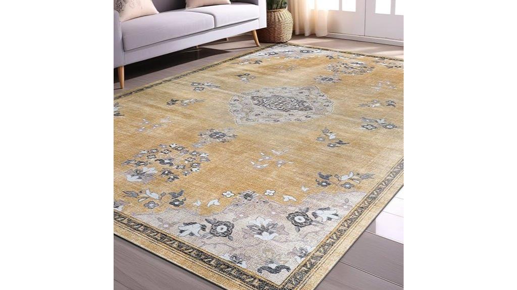 boho floral rug