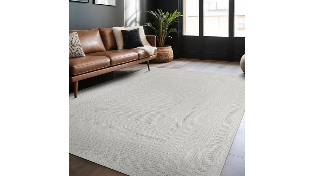 boho geometric indoor rug