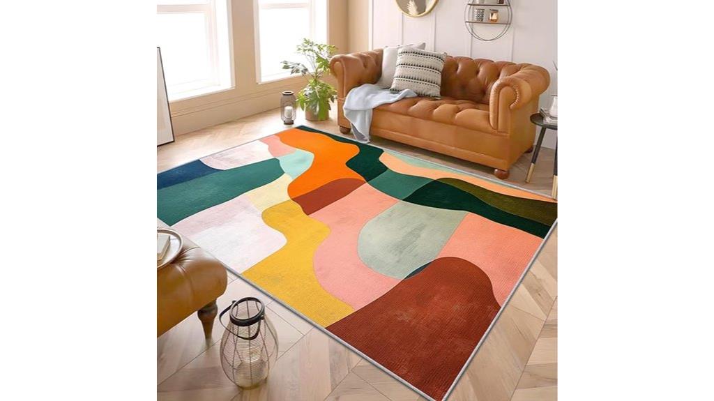 boho geometric rug