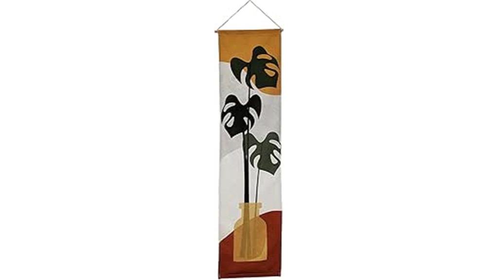 boho leaves wall tapestry