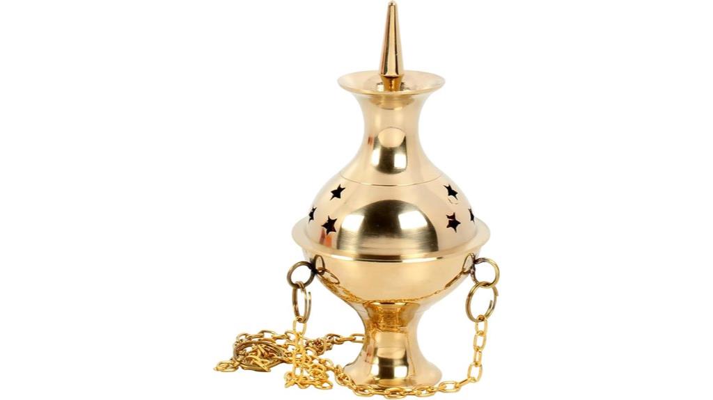 brass hanging incense burner
