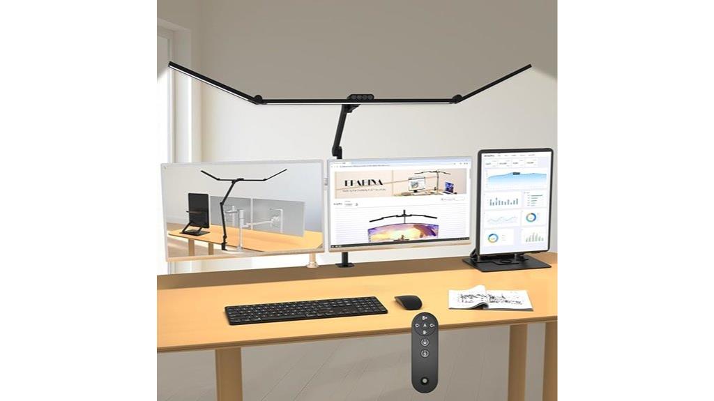 bright clamp on desk lamp