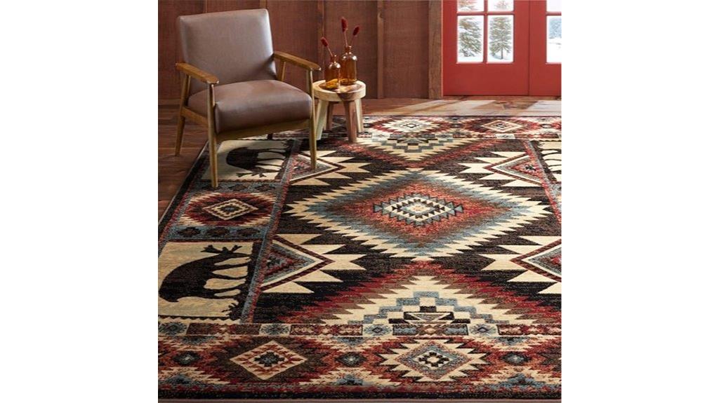 buffalo southwest rustic rug