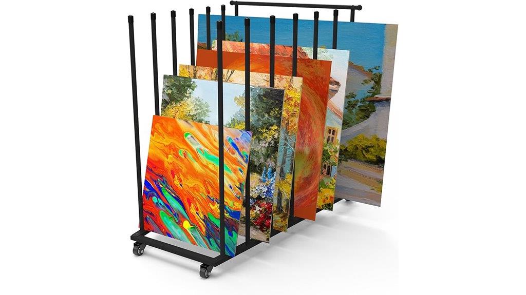 canvas and artwork storage rack