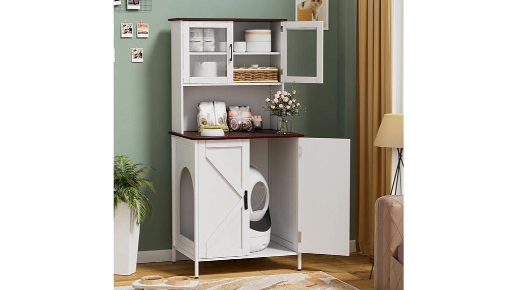 cat litter box enclosure