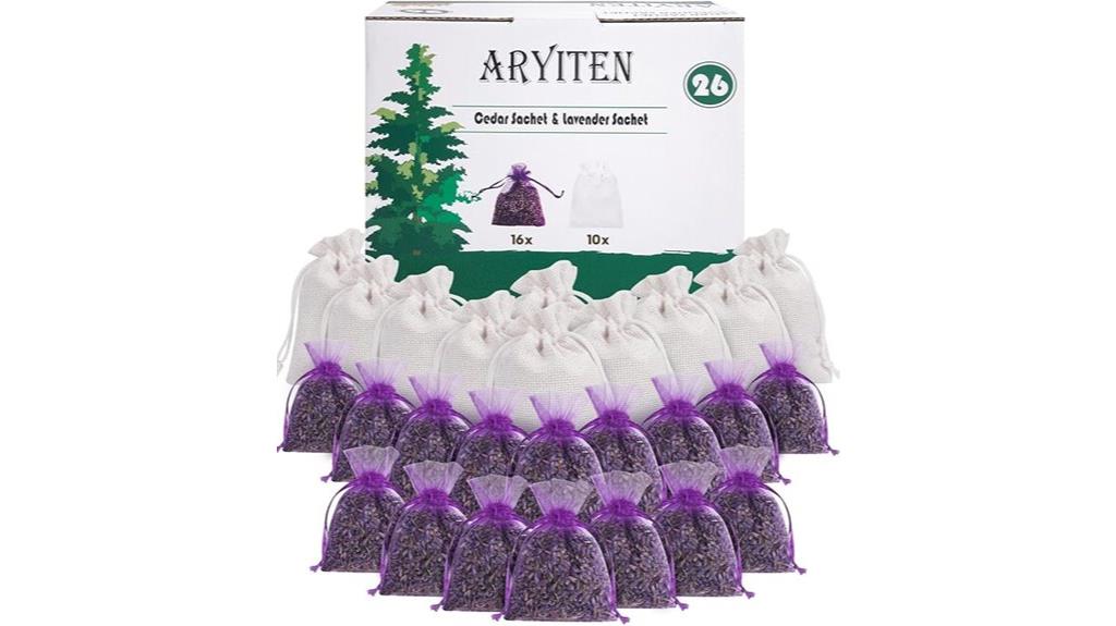 cedar chips and lavender