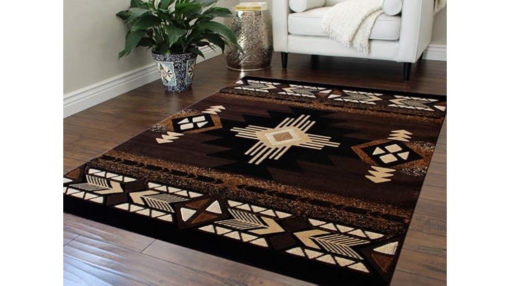 chocolate southwest rug