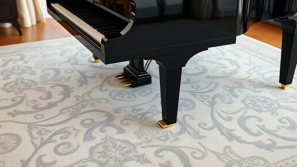choosing the right piano rug