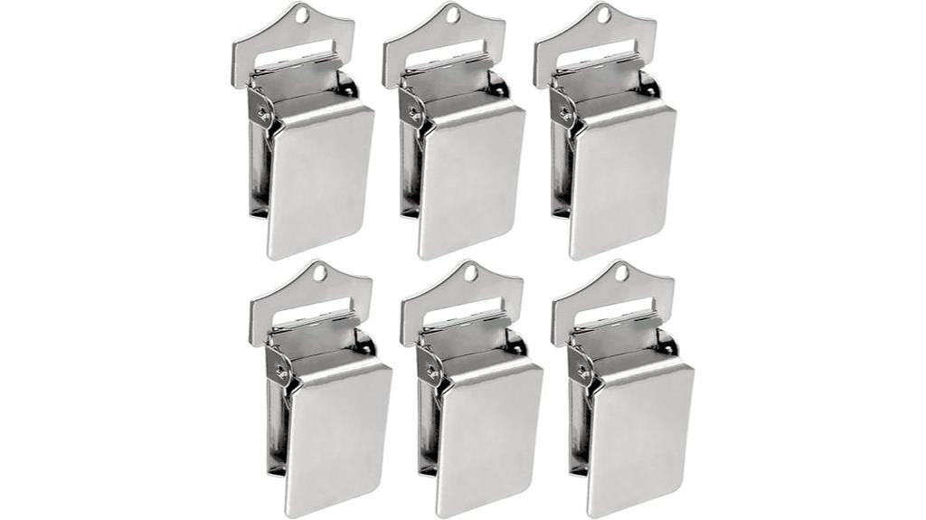 chrome animal hide clips