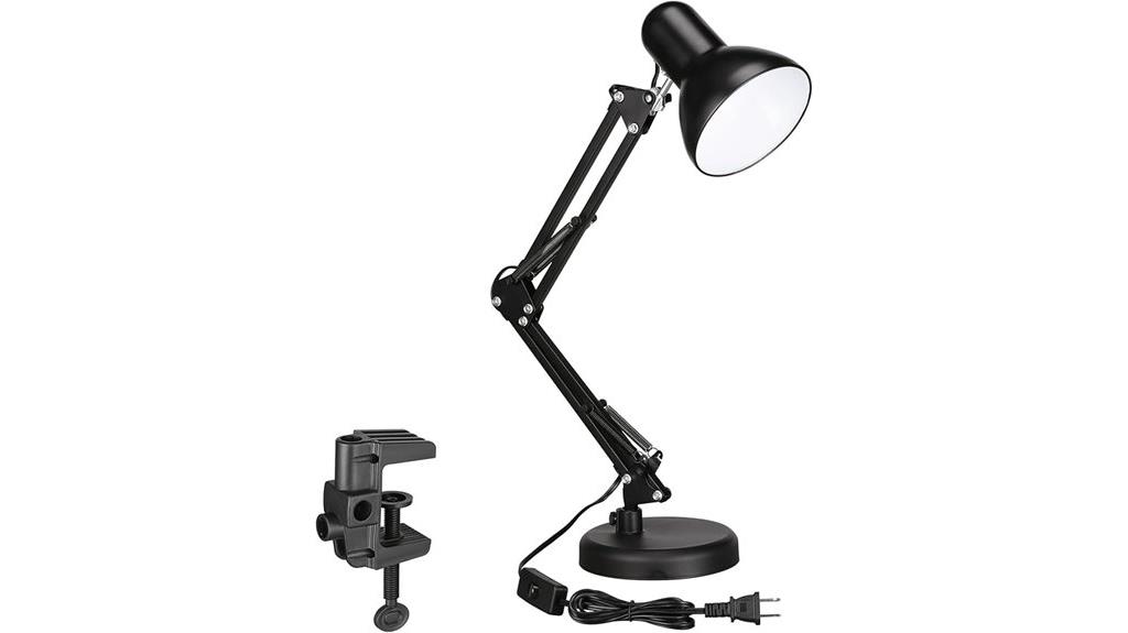clamp on adjustable desk lamp