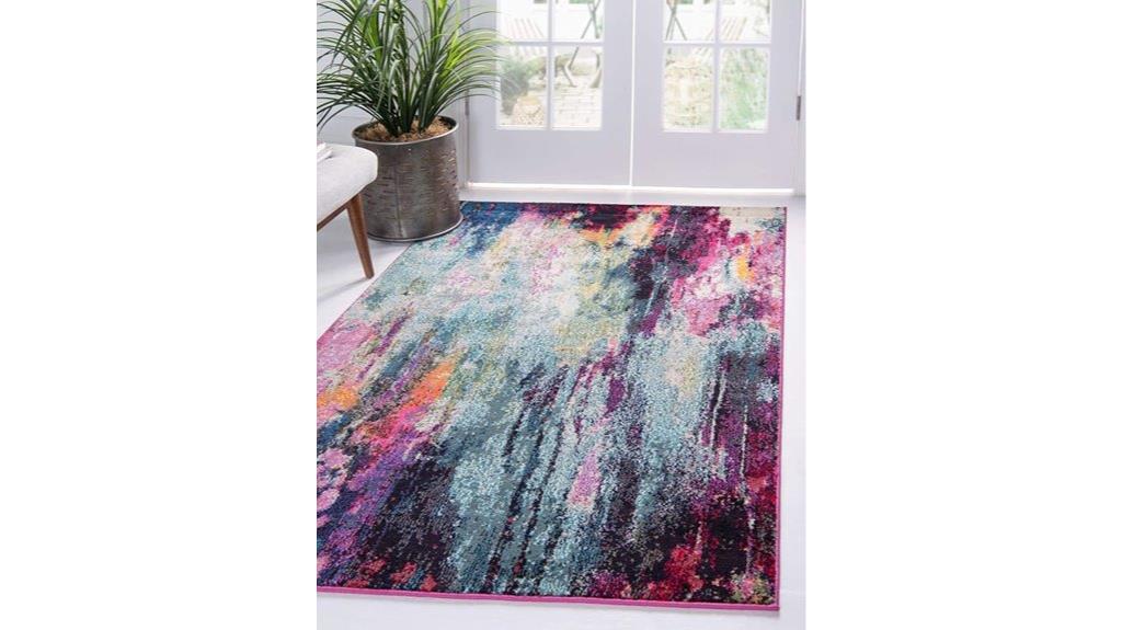 colorful abstract rug