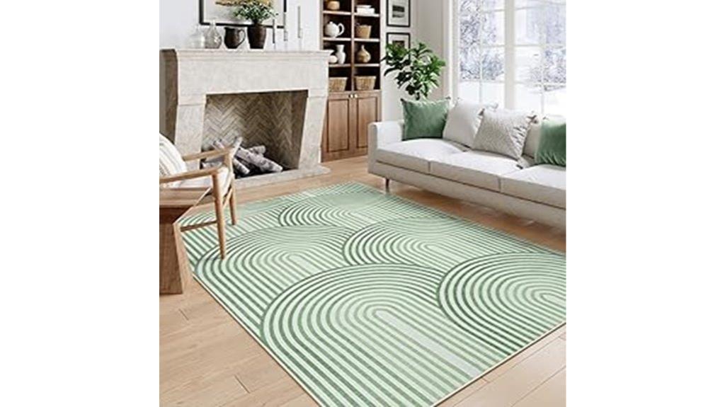 colorful machine washable rug