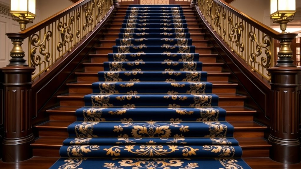 colorful patterned staircase design