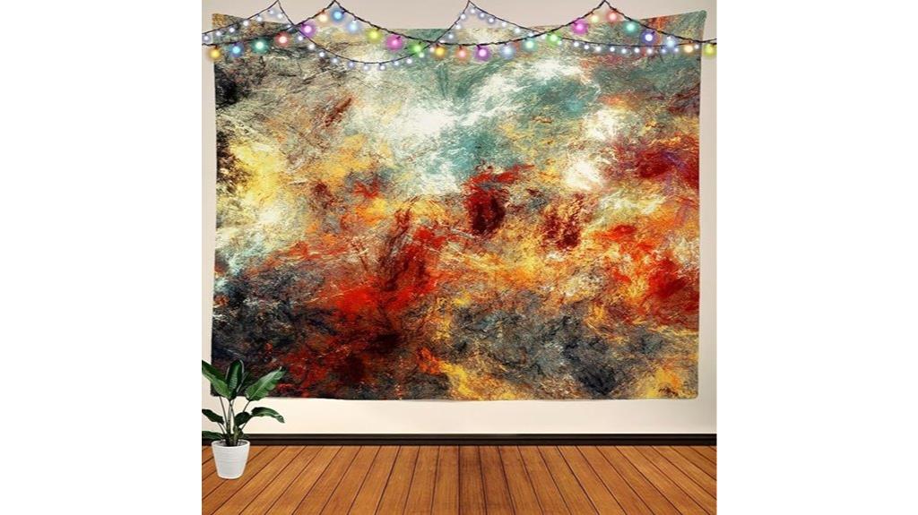 colorful tapestry wall hanging