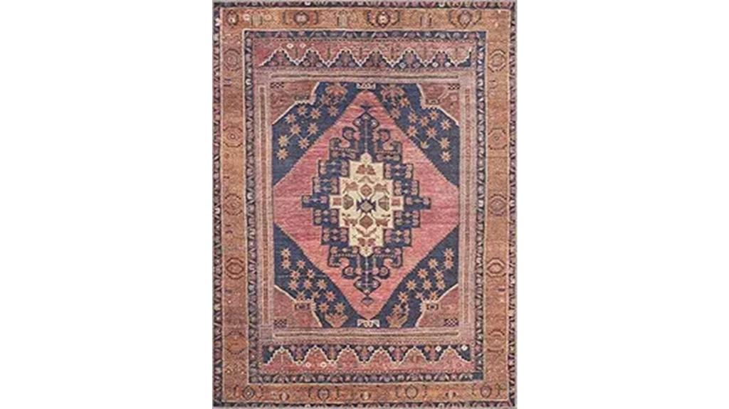 colorful vintage boho rug