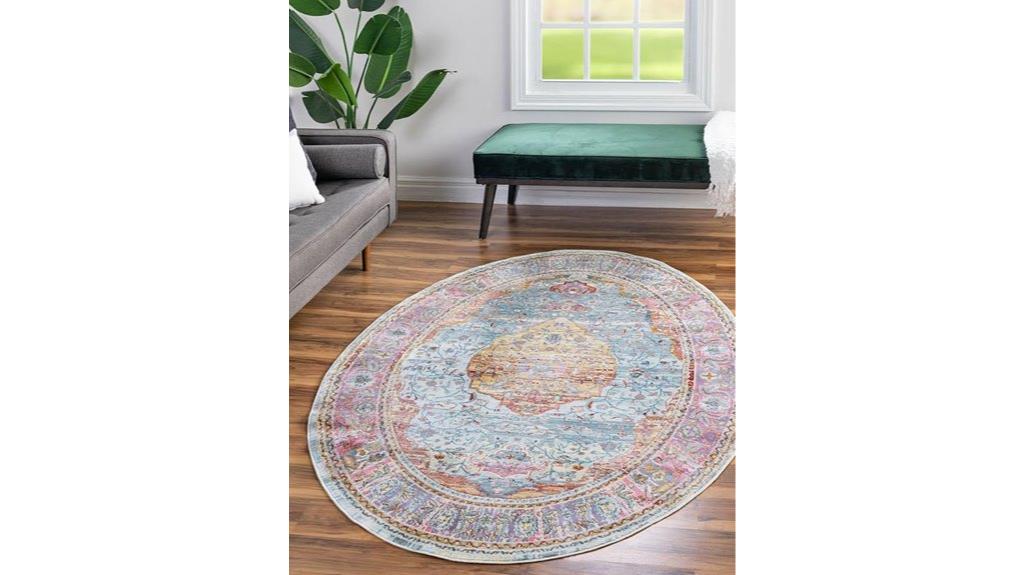 colorful woven rug design