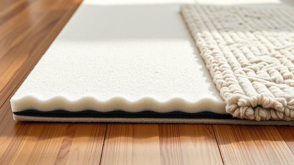 comfortable supportive rug cushion