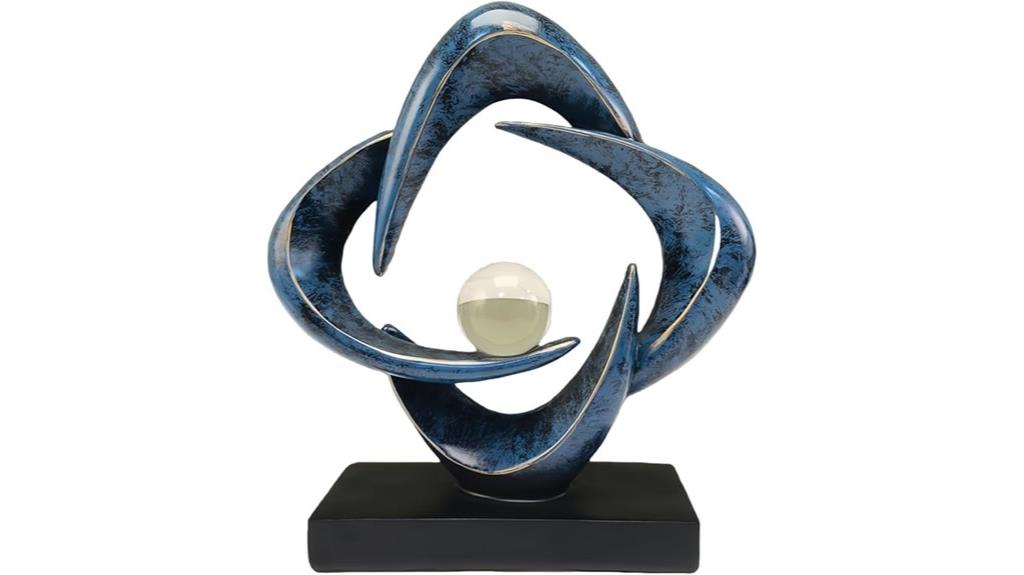 contemporary resin art piece
