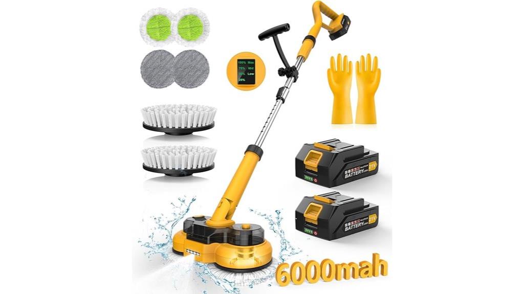 cordless 6000mah electric mop
