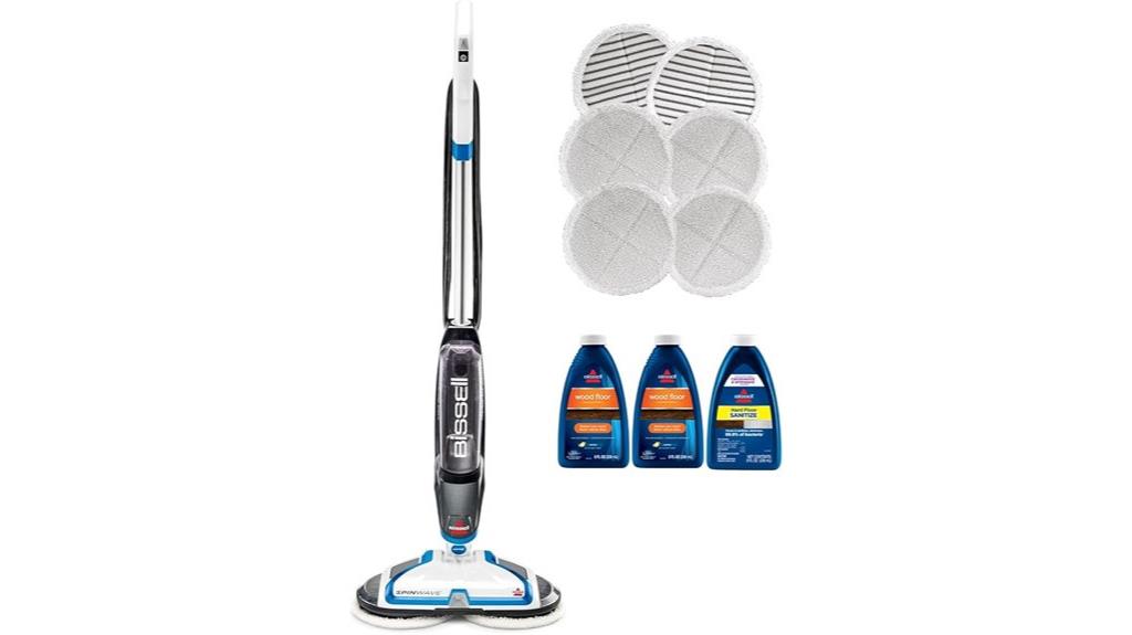 cordless floor cleaning device