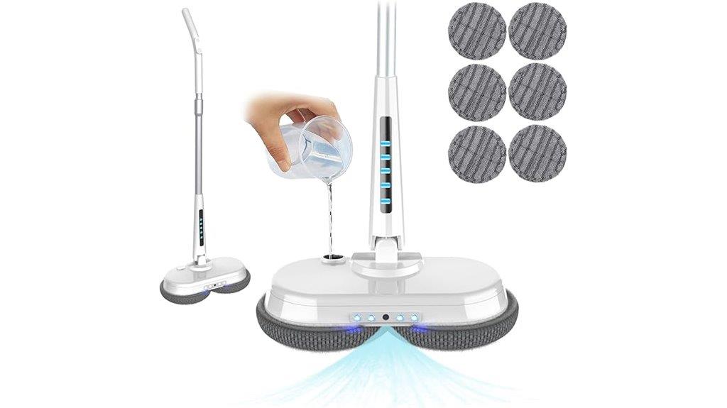 cordless spin spray mop