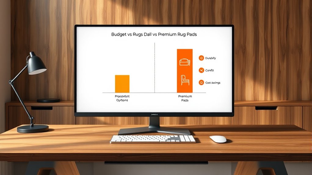 cost comparison rug pads